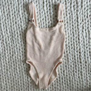 Hunza G Domino One Piece Swimsuit in Blush
